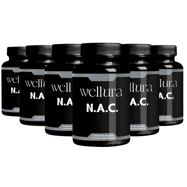 6 Frascos de NAC Wellura 600mg